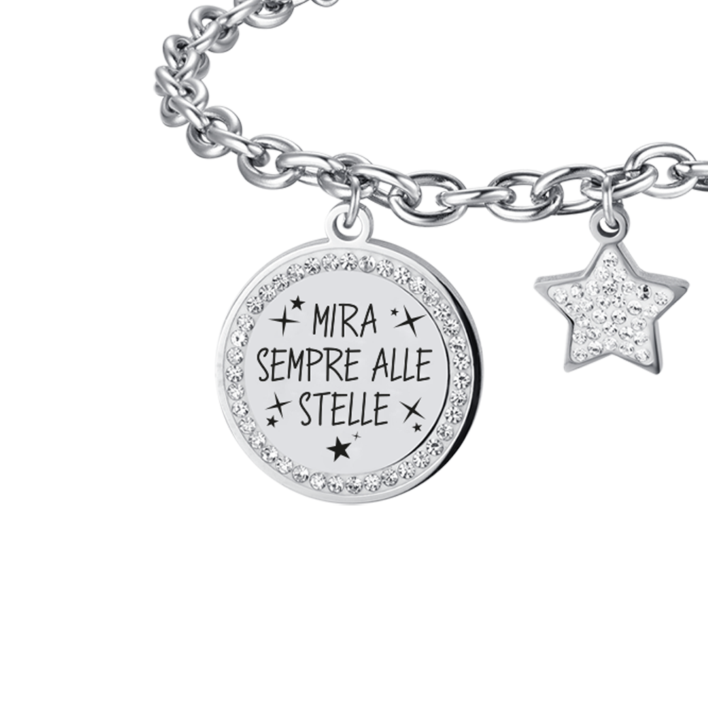 BRACCIALE DONNA IN ACCIAIO MIRA SEMPRE ALLE STELLE