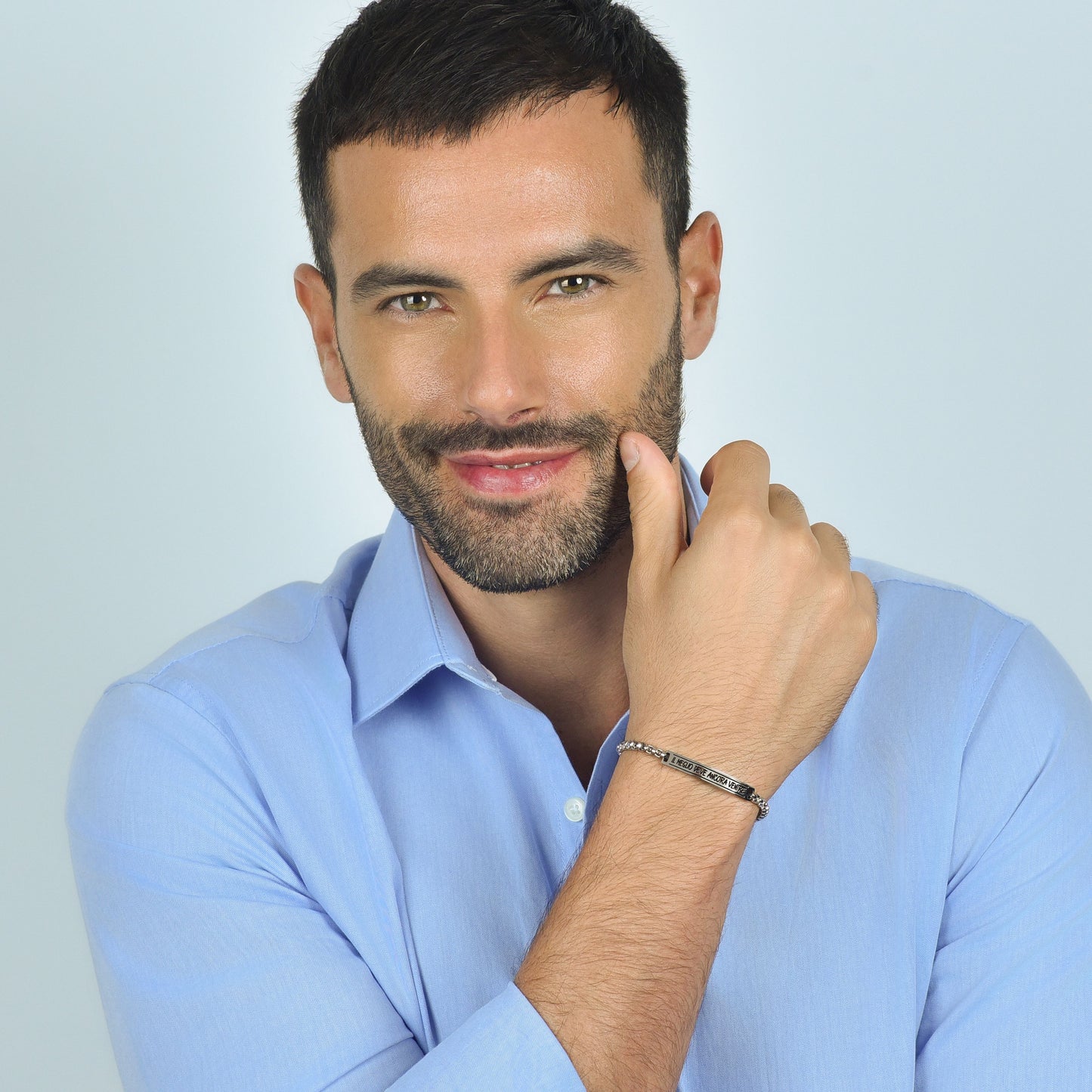 Bracciale Uomo Gerba Con Ceramica Gialla E Argento 925 - Foto 8