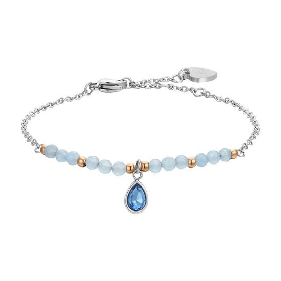 BRACCIALE DONNA IN ACCIAIO AGATA AZZURRA Luca Barra