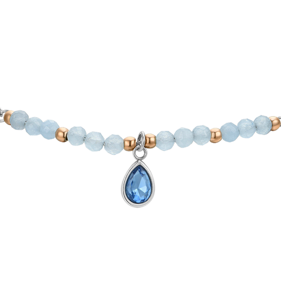 BRACCIALE DONNA IN ACCIAIO AGATA AZZURRA