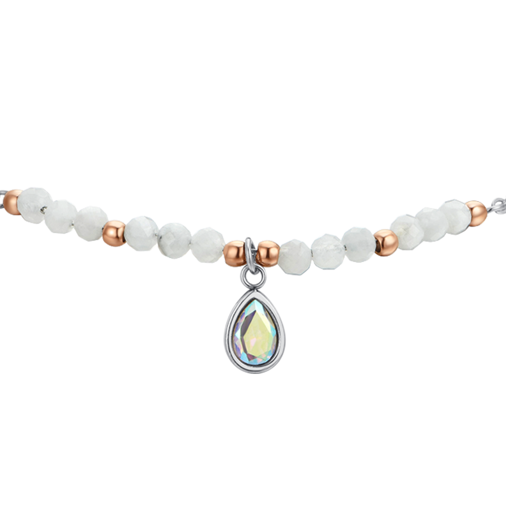 BRACCIALE DONNA IN ACCIAIO AGATA BIANCA