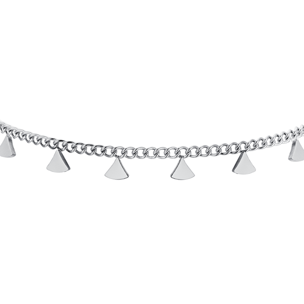 BRACCIALE DONNA IN ACCIAIO CON TRIANGOLI