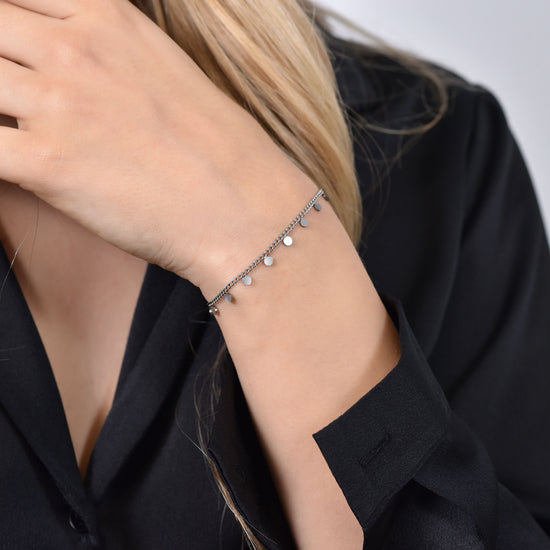 BRACCIALE DONNA IN ACCIAIO CON CERCHI Luca Barra