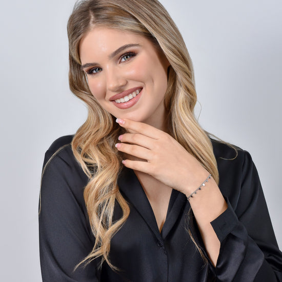 BRACCIALE DONNA IN ACCIAIO CON CERCHI