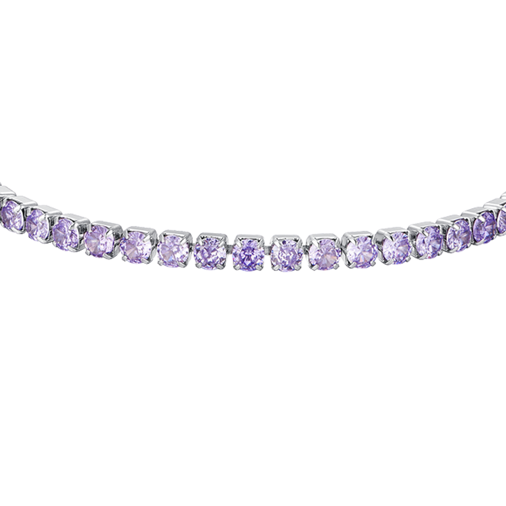 BRACCIALE TENNIS DONNA CRISTALLI VIOLA