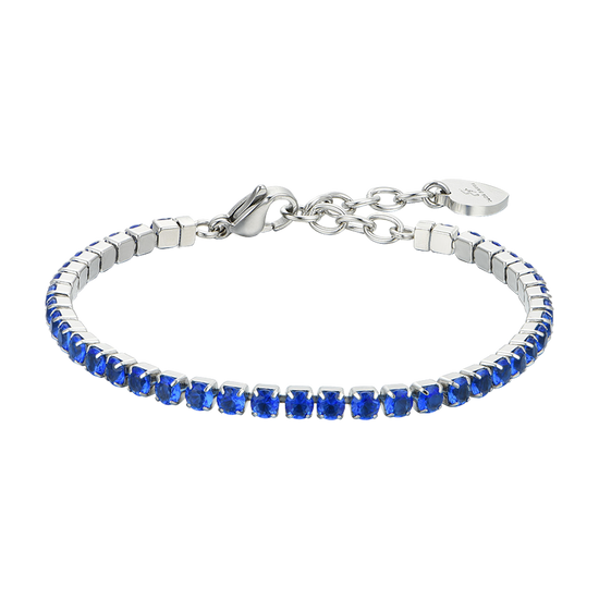 BRACCIALE TENNIS DONNA CRISTALLI BLU Luca Barra