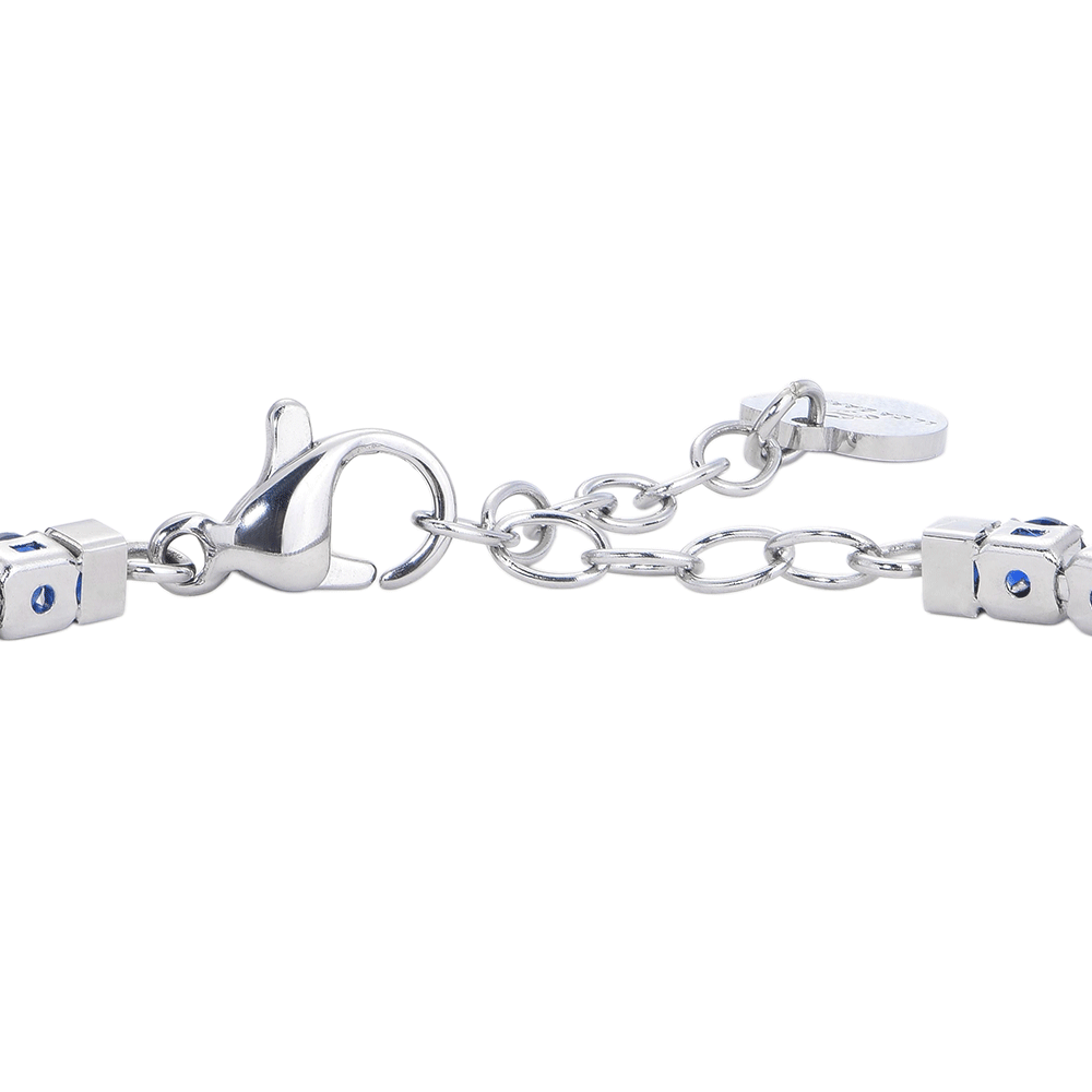 BLUE CRYSTALS WOMEN'S TENNIS BRACELET