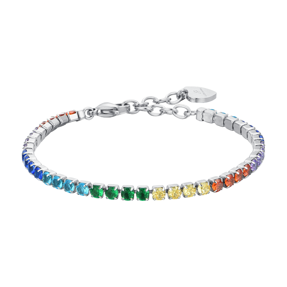 Bracciale Tennis Arcobaleno Rainbow In Argento Rosa E Zirconi Cuori Milano Cuori Milano 166269 Thumb Bracciale Tennis Arcobaleno Rainbow In Argento Rosa E Zirconi Cuori Milano Cuori Milano 166269 Thumb