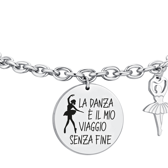 BRACCIALE DONNA IN ACCIAIO BALLERINA
