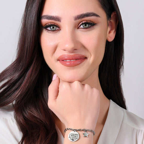 BRACCIALE DONNA IN ACCIAIO MADRINA