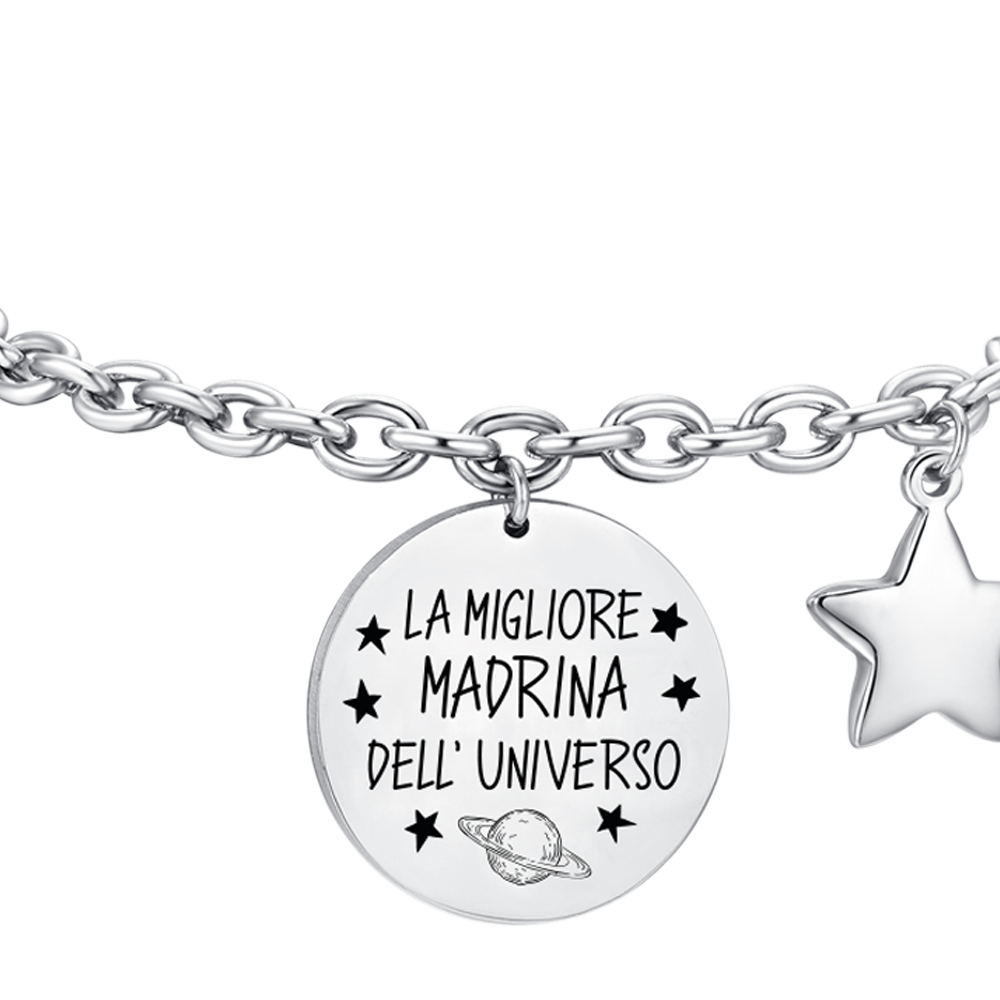 BRACCIALE DONNA IN ACCIAIO MADRINA
