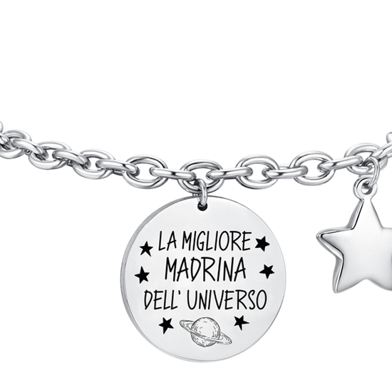 BRACCIALE DONNA IN ACCIAIO MADRINA