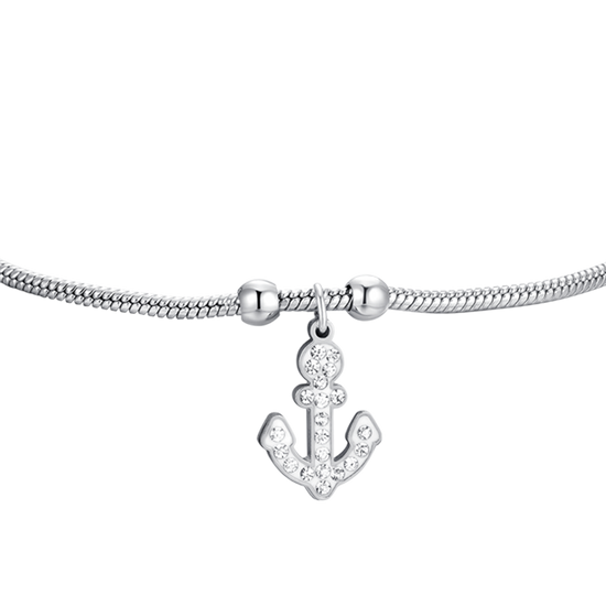 BRACCIALE DONNA IN ACCIAIO CON ANCORA