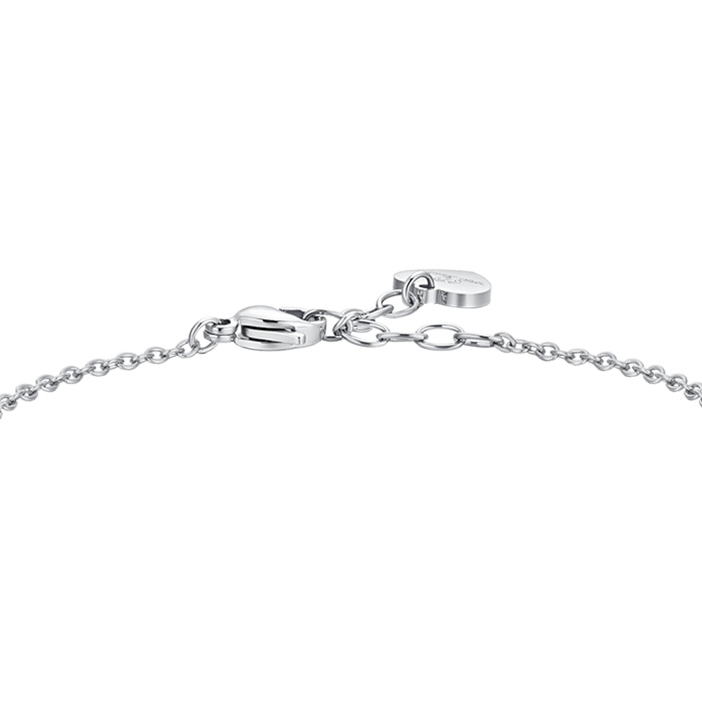 BRACCIALE DONNA IN ACCIAIO CRISTALLI VERDE