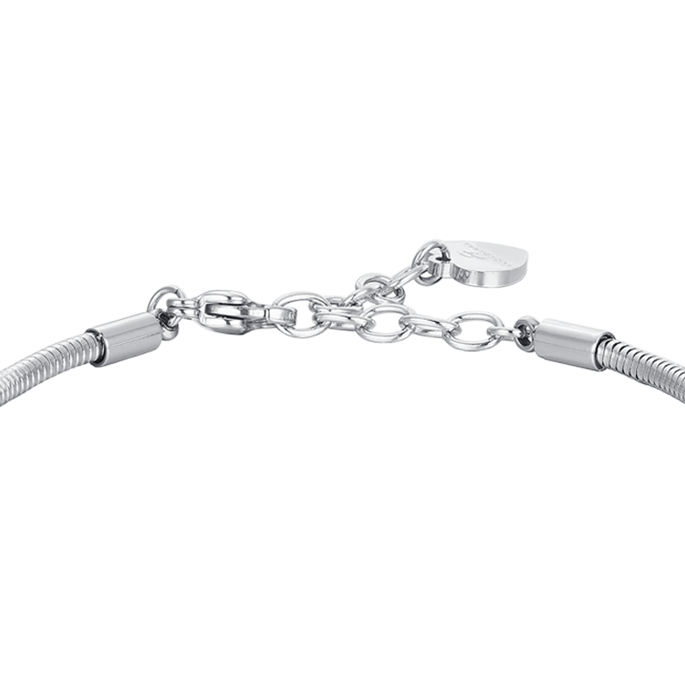 BRACCIALE DONNA IN ACCIAIO BORSA E CRISTALLI
