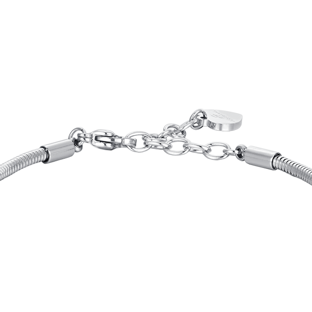 BRACCIALE DONNA IN ACCIAIO CASA E CRISTALLI