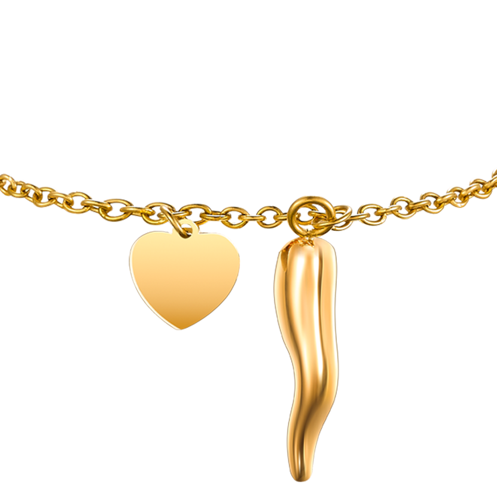 Flongo Bracciale Rigido In Acciaio Inox Lucidato Con Zirconia Cubica - Linea Battito Cardiaco, Regolabile, Gioiello Unisex, Idea Regalo Per Lei O Lui