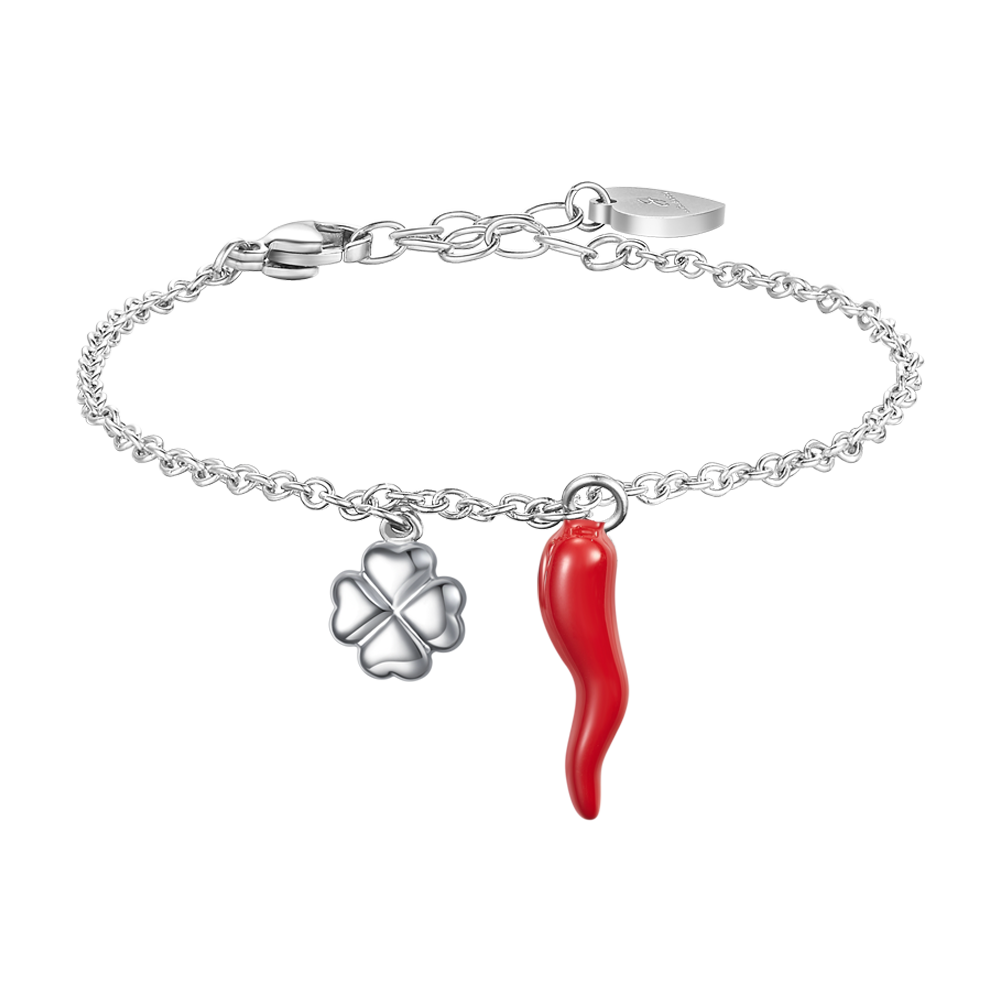 4 Pezzi Braccialetti Rossi Portafortuna - Intrecciati A Mano Con Nodo Diamante - Regolabili 11-25 Cm - Unisex