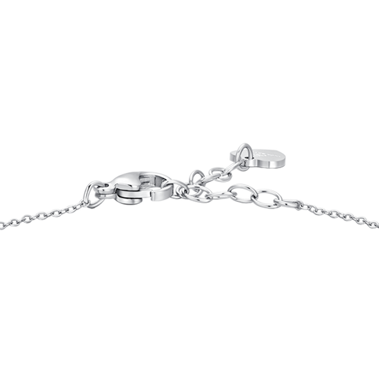 Carica immagine nella Galleria BRACCIALE DONNA IN ACCIAIO CON CROCE E ZIRCONI BLU
