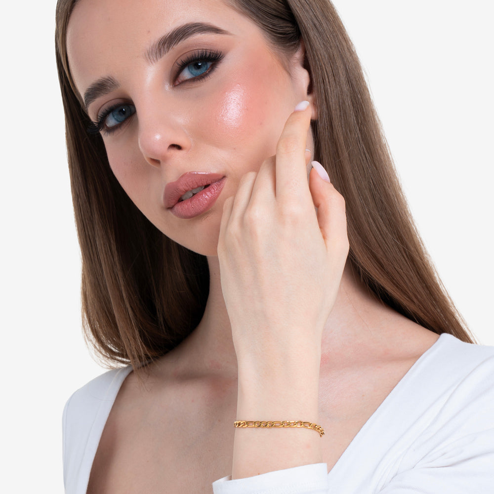 BRACCIALE DONNA IN ACCIAIO IP GOLD