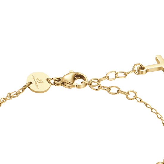 BRACCIALE DONNA ROSARIO IN ACCIAIO IP GOLD
