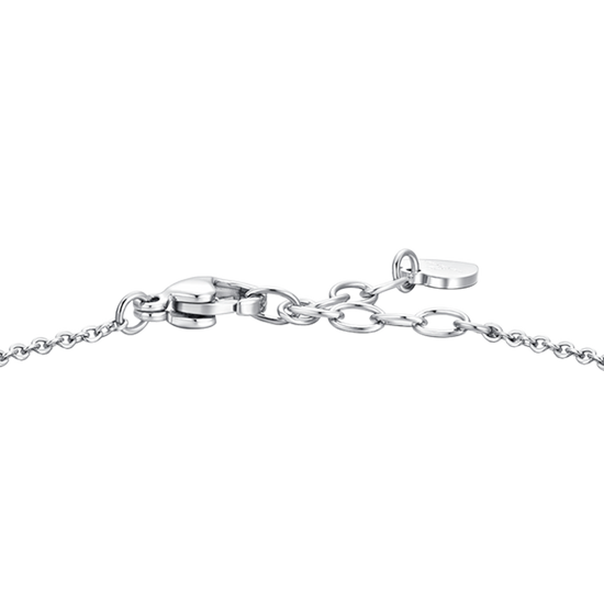 BRACCIALE DONNA IN ACCIAIO CON ZIRCONI BIANCHI