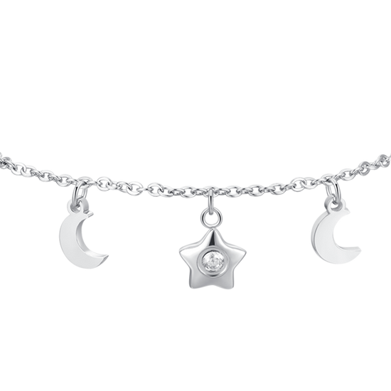 Bracciale con charm genesa in acciaio inossidabile - 1 bracciale con Bracciale con charm genesa in acciaio inossidabile - 1 bracciale con