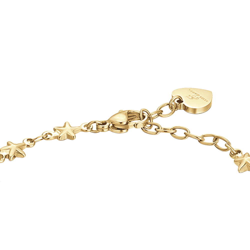 BRACCIALE DONNA IN ACCIAIO IP GOLD CON STELLE