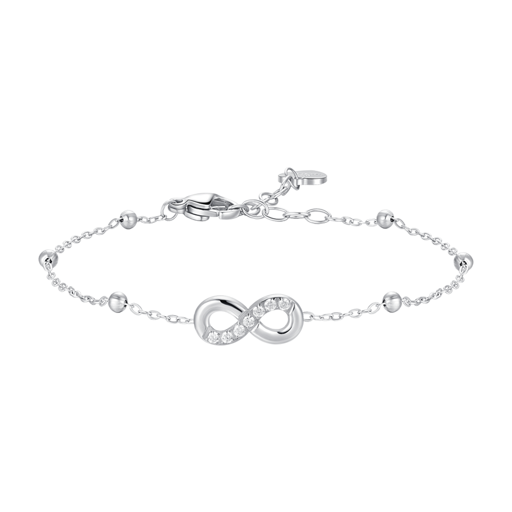 Bracciale Donna In Argento 925 Con Simbolo Infinito E Zirconi – Bracciale Regolabile 15+4 Cm, Gioiello Con Scatola Regalo - 2