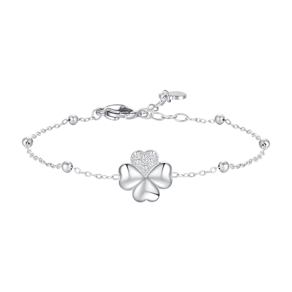 Bracelet En Argent 925 Pour Femme - Longueur 20 Cm, Fermoir Mousqueton, Style Chaîne Ronde Travaillée