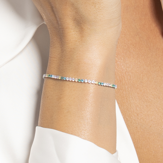 Bracciale Tennis Da Uomo In Argento Con Zirconi Verdi Cappagli Charme 157976 Bracciale Tennis Da Uomo In Argento Con Zirconi Verdi Cappagli Charme 157976