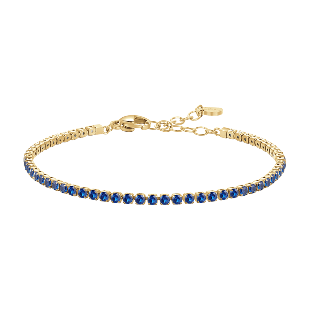 LOVANS Bracciale Tennis Donna Oro, Braccialetto con 4mm Zirconi LOVANS Bracciale Tennis Donna Oro, Braccialetto con 4mm Zirconi