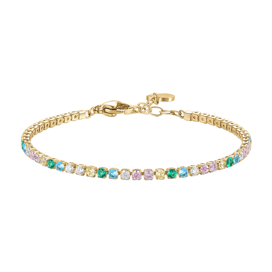 Bracciale Tennis in Quarzo Fumé con Linea Twist e Bracciale Tennis in Quarzo Fumé con Linea Twist e