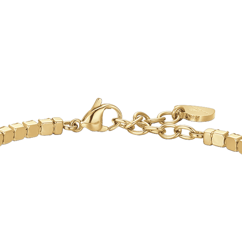 BRACCIALE DONNA TENNIS IN ACCIAIO CON CRISTALLI NERI