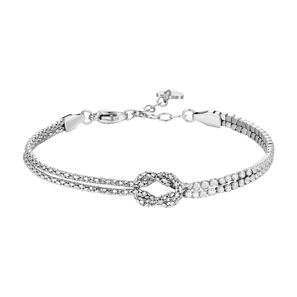 Baciamano GF - Bracciale Donna Argento 925 E Zirconi Bianchi - Foto 8