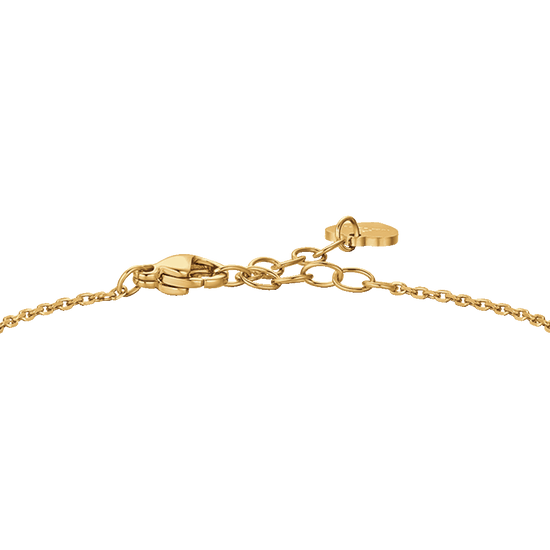 BRACCIALE DONNA IN ACCIAIO IP GOLD CON CUORE E ZIRCONI BIANCHI