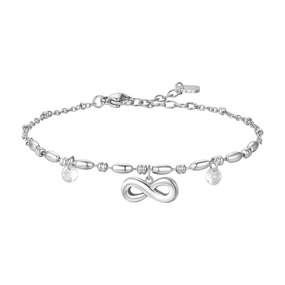 Stroili Bracciale Donna Argento Rodiato con Infinito 1621692 Stainless Gioiellerie Stroili Bracciale Donna Argento Rodiato con Infinito 1621692 Stainless Gioiellerie