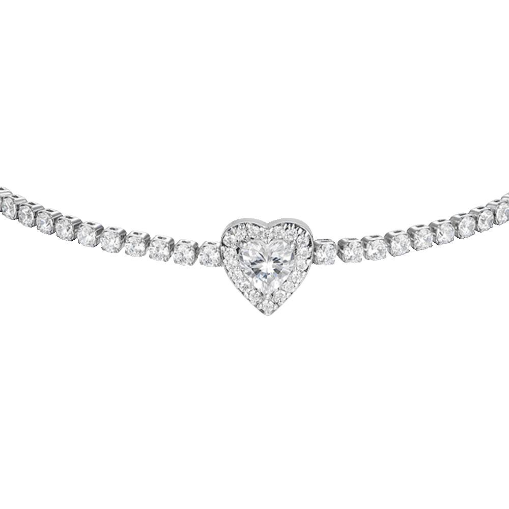 Tobestu Bracciale Tennis a Cuore in Zircone Cubico per Donne Tobestu Bracciale Tennis a Cuore in Zircone Cubico per Donne
