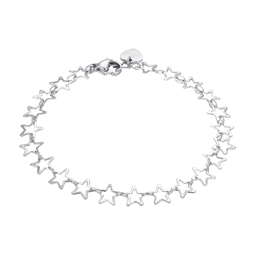 BRACCIALE DONNA IN ACCIAIO CON STELLE