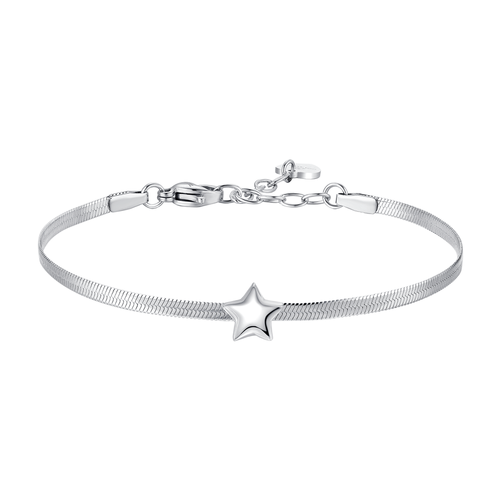 Luca Barra Bracciale da Donna Collezione Script. Bracciale in Acciaio. Lunghezza: 17 + 3 cm. La referenza è lbbk1705 Luca Barra Bracciale da Donna Collezione Script. Bracciale in Acciaio. Lunghezza: 17 + 3 cm. La referenza è lbbk1705