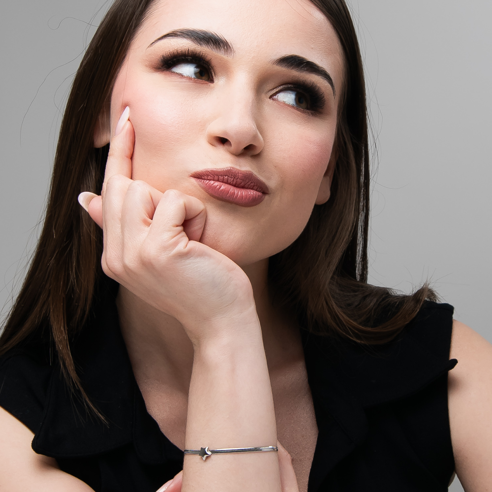 WOMAN STEEL BRACELET WITH STAR