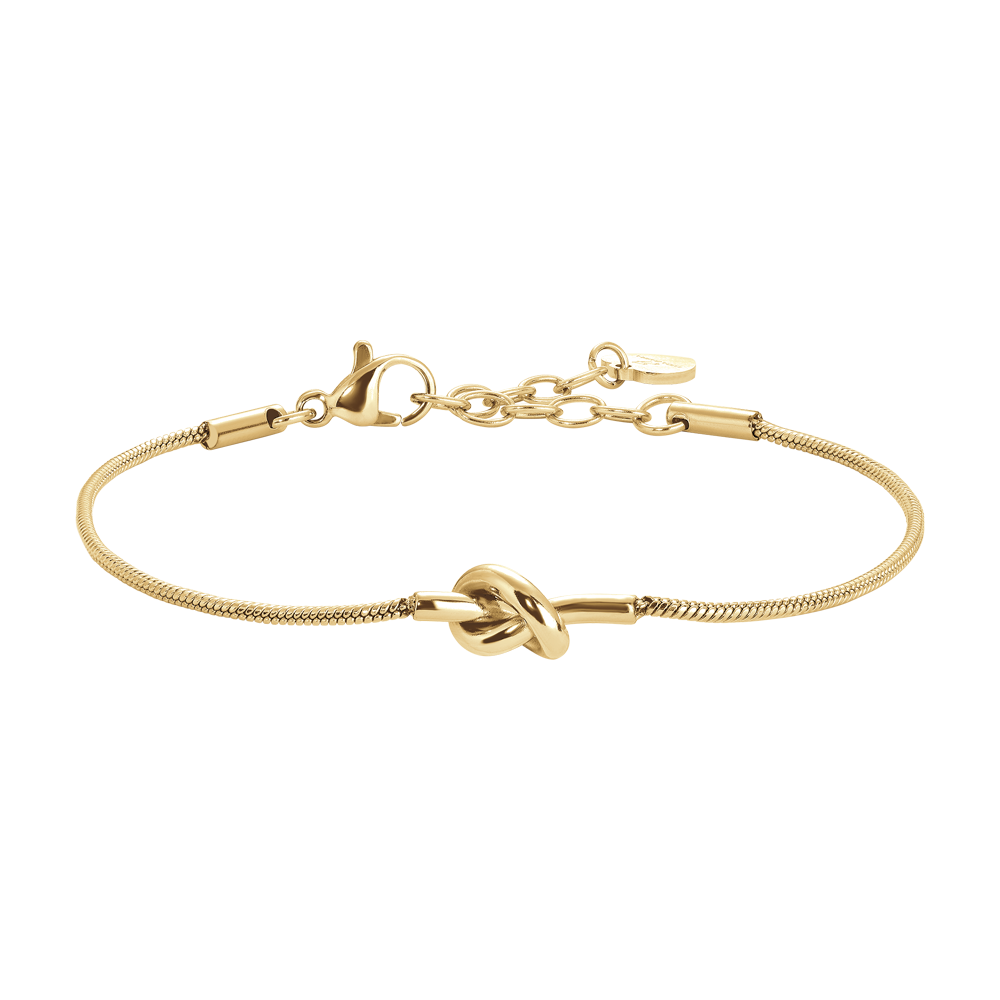 BRACCIALE DONNA IN ACCIAIO IP GOLD CON NODO