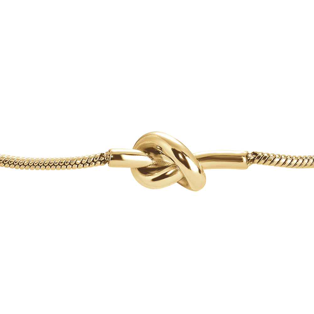 BRACCIALE DONNA IN ACCIAIO IP GOLD CON NODO