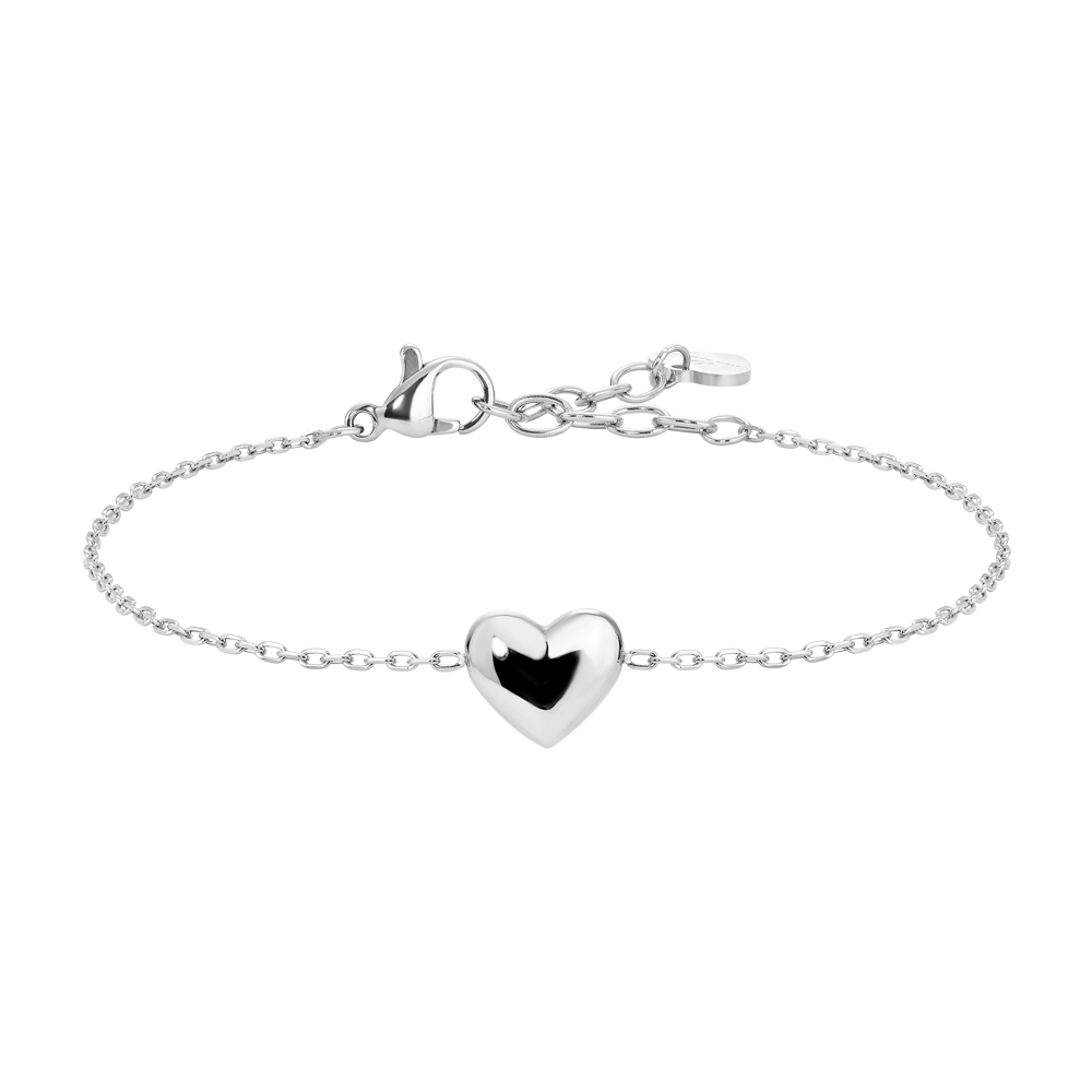 BRACCIALE DONNA IN ACCIAIO CON CUORE