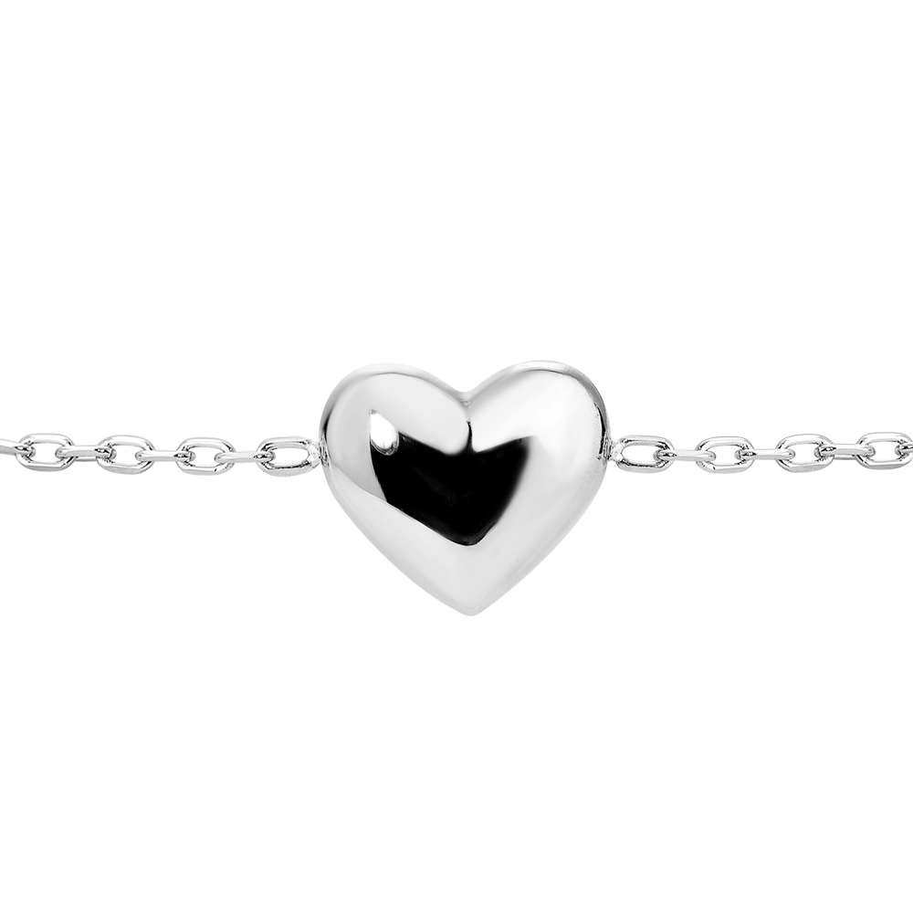 BRACCIALE DONNA IN ACCIAIO CON CUORE