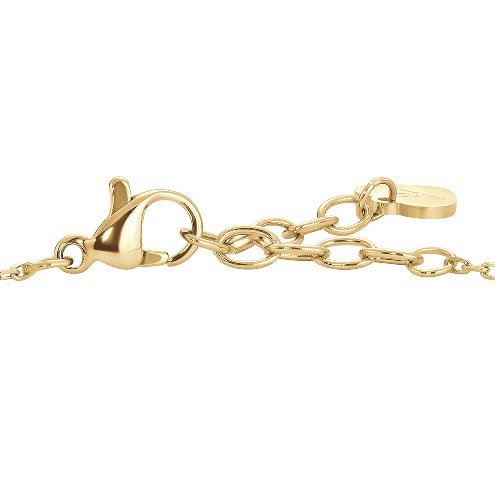 BRACCIALE DONNA IN ACCIAIO IP GOLD CON CUORE