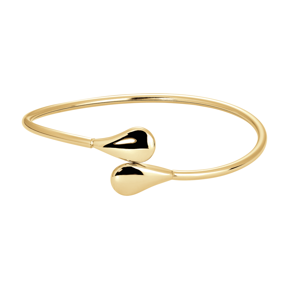 BRACCIALE DONNA IN ACCIAIO IP GOLD CON GOCCE