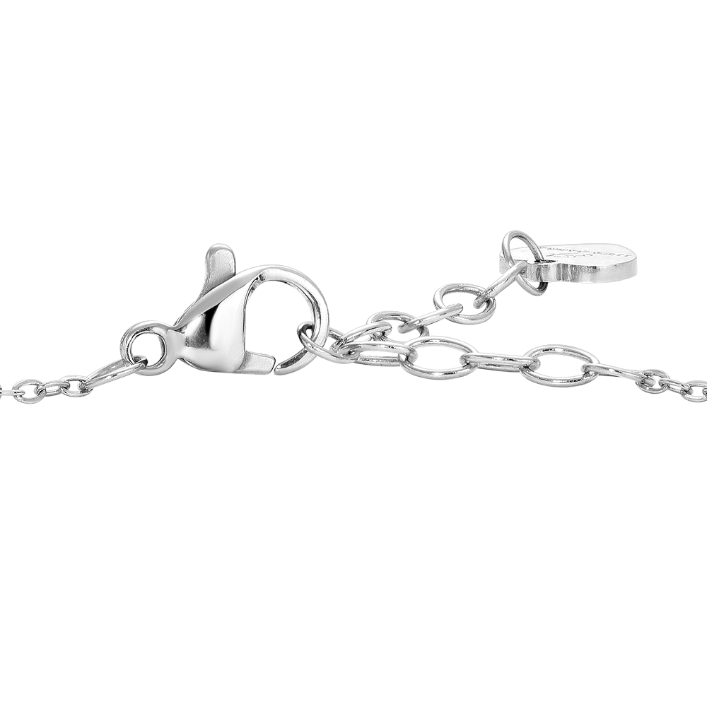 BRACCIALE DONNA IN ACCIAIO CON ZIRCONI VERDI