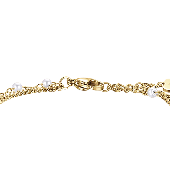 BRACCIALE DONNA IN ACCIAIO IP GOLD CON FARFALLA Luca Barra