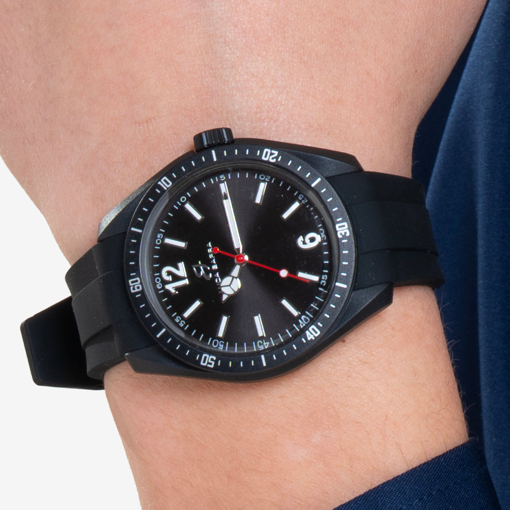 OROLOGIO UOMO IN SILICONE NERO